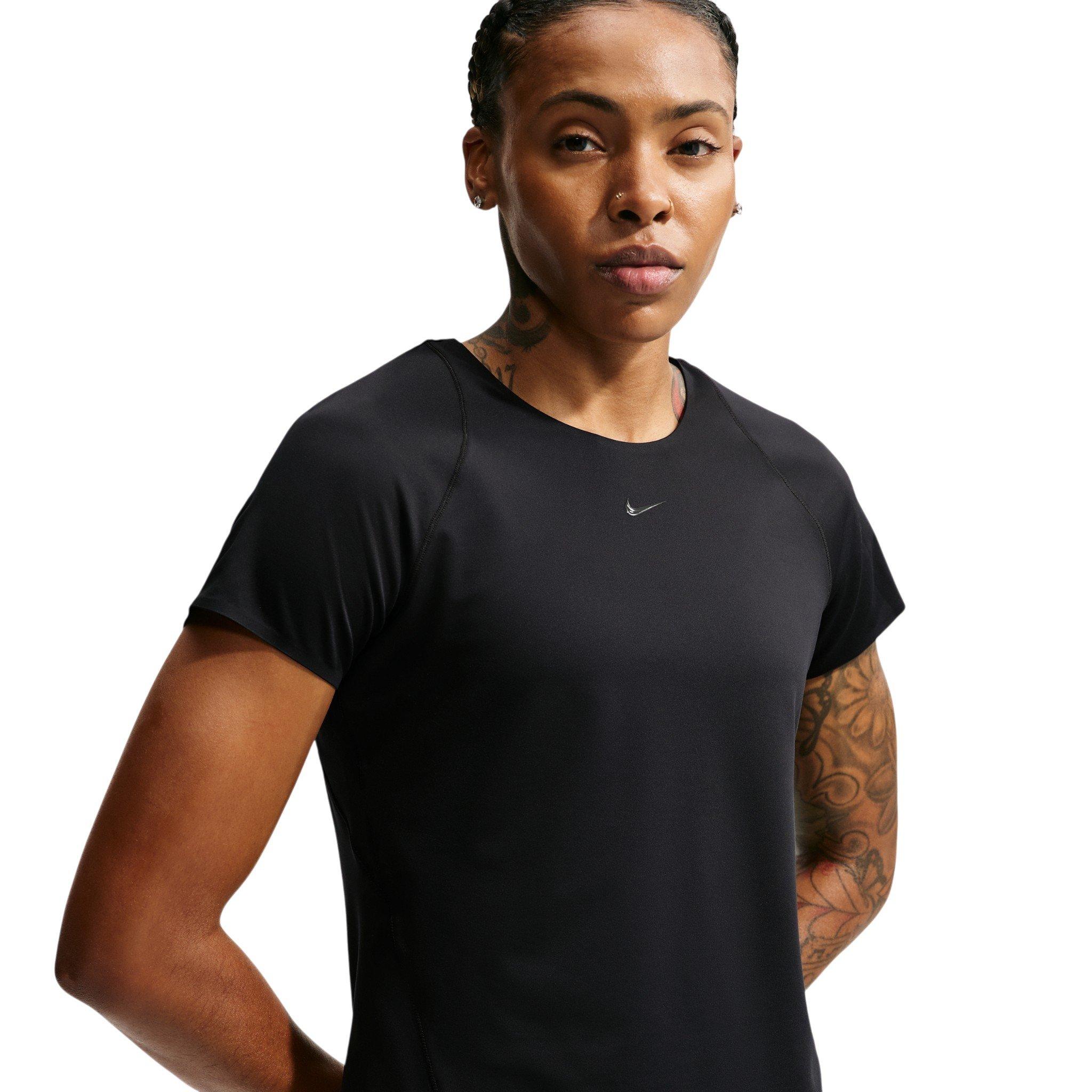 Nike Women's Universa Dri-FIT Short-Sleeve Top - Black - BLACK